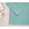 Zielona piżama bawełniana dla wrażliwej skóry z długim rękawem