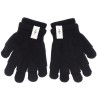 Czarne rękawiczki zimowe chłopięce 2w1 podwójne 5P 122-170