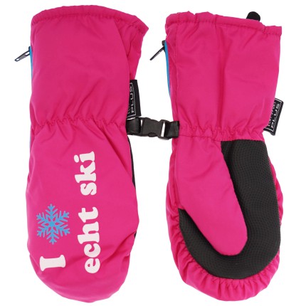 Amarantowe rękawiczki na śnieg narty 1P r.98-116 jednopalczaste echt SKI