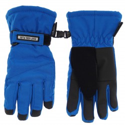 Niebieskie rękawiczki narciarskie 5P r.110-140 pięciopalczaste echt kids