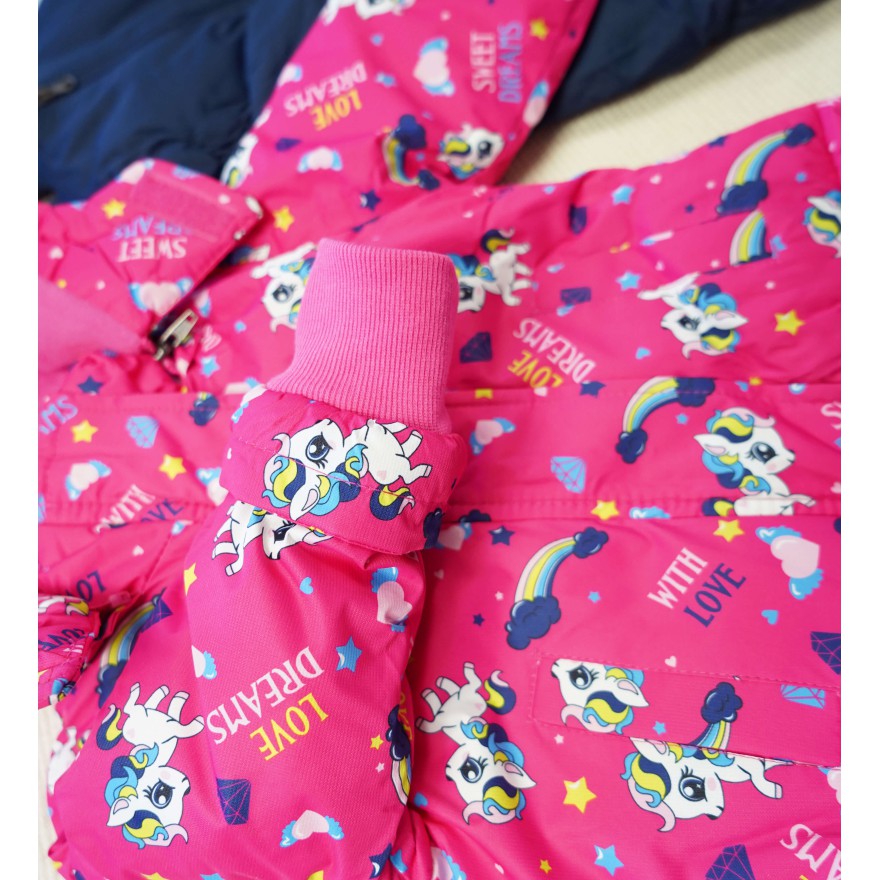 ZIMOWY KOMBINEZON dwuczęściowy AMARANT w kucyki sweet kurtka + spodnie