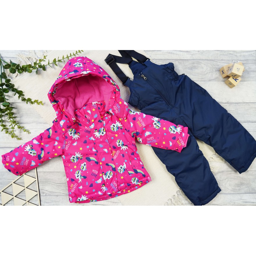 ZIMOWY KOMBINEZON dwuczęściowy AMARANT w kucyki sweet kurtka + spodnie