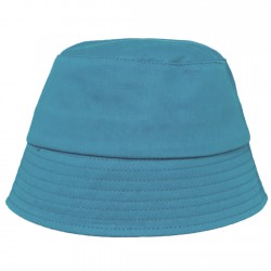 Ciemny niebieski KAPELUSZ BUCKET HAT gładka czapka z daszkiem lato bawełna