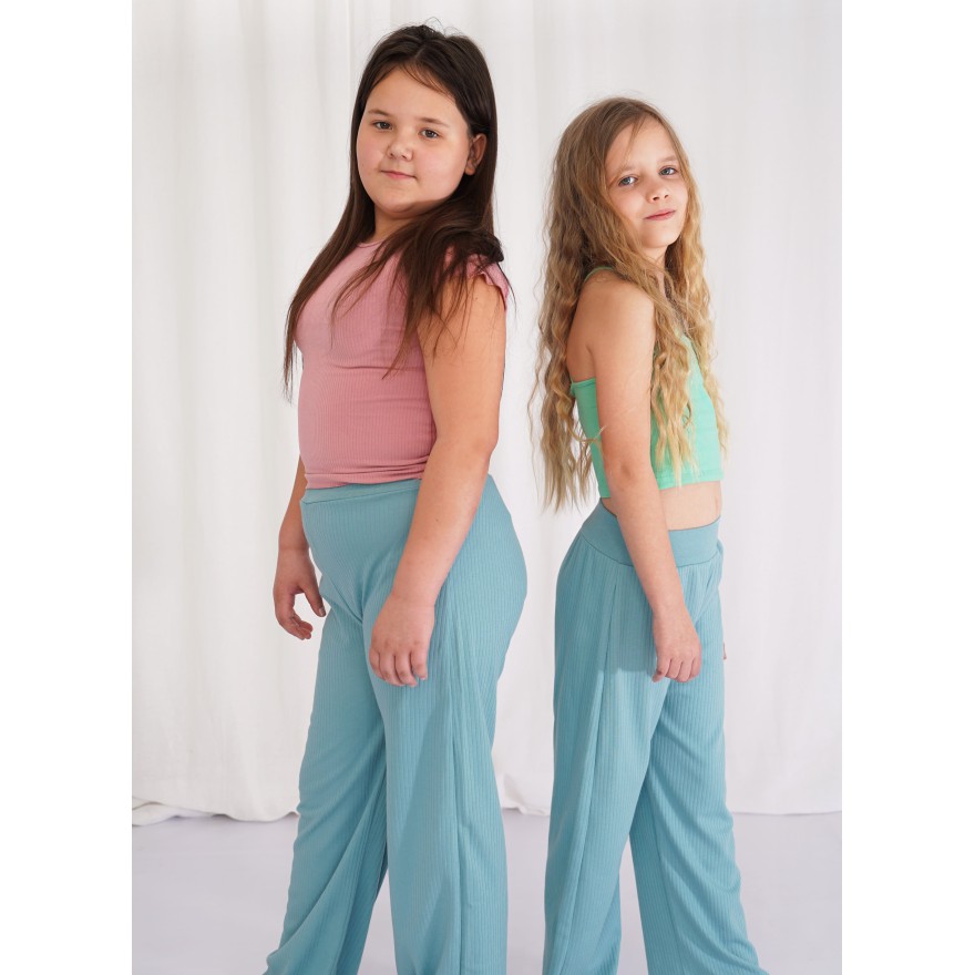 Iceberg spodnie szeroka nogawka wide leg prążek z wyciąganą gumką wiosna lato