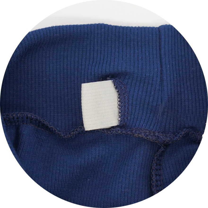 Granatowa spódnica z prążka galowa do szkoły dopasowana ołówkowa z wyciąganą gumką