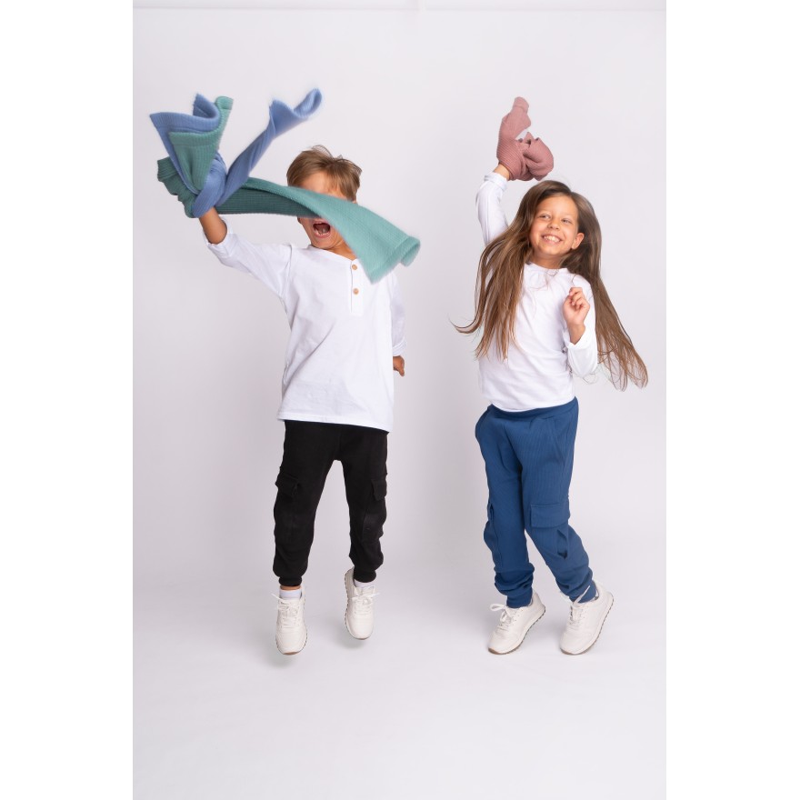 Merino szalik różowy 100% wełna szal uniwersalny jesień zima