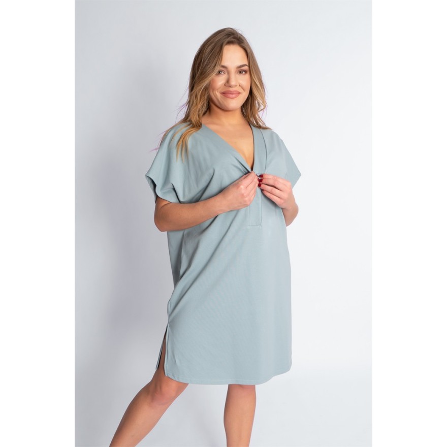 Szałwiowa KOSZULA CIĄŻOWA