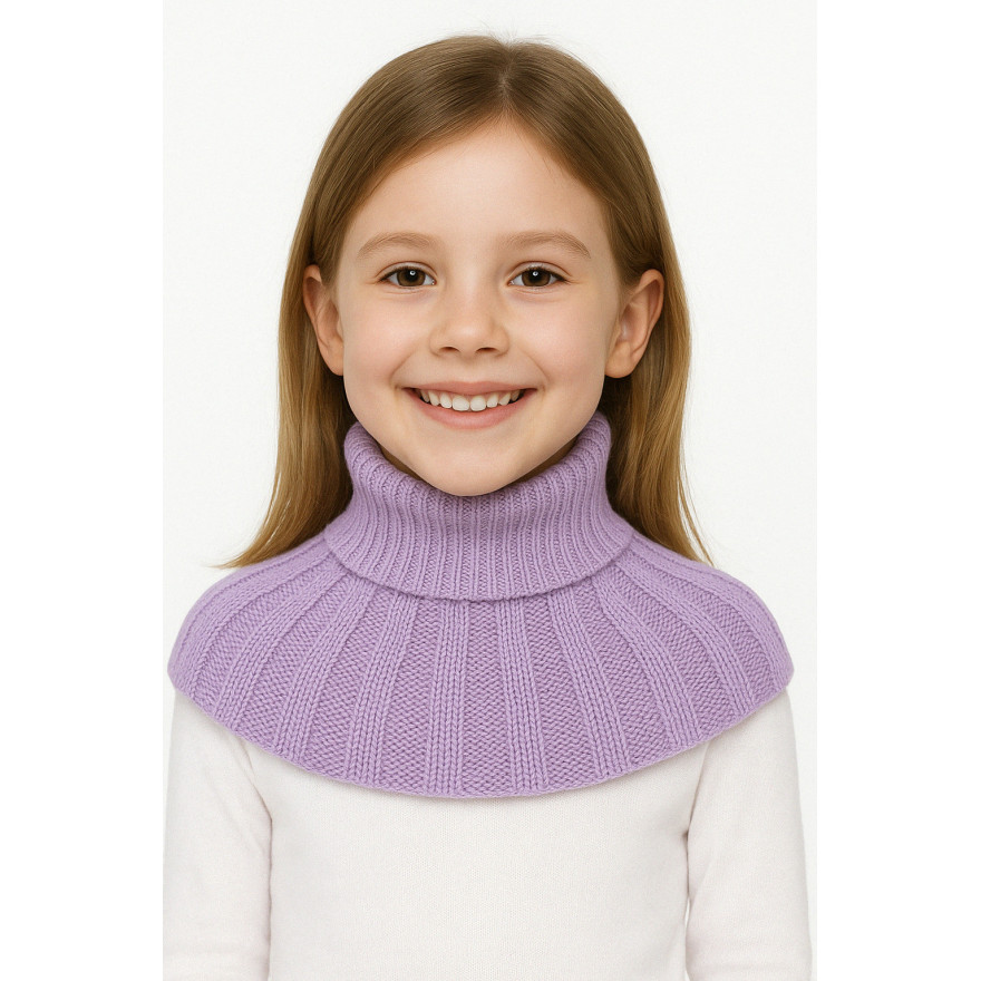 Wrzosowy KOMIN ZIMOWY dziewiarski dziecięcy one size jesień zima