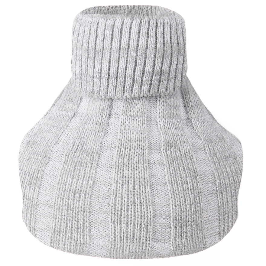 Szary melanż KOMIN ZIMOWY dziewiarski dziecięcy one size jesień zima