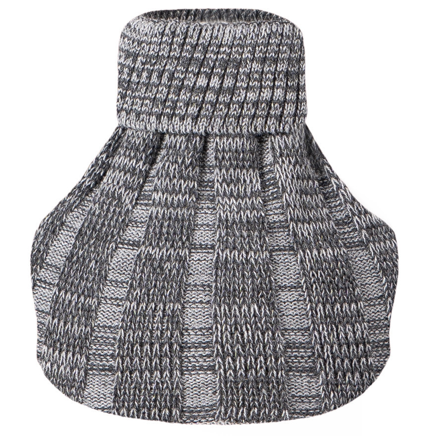 Grafitowo szary KOMIN ZIMOWY dziewiarski dziecięcy one size jesień zima