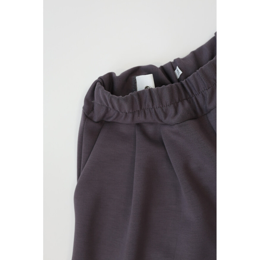 Spodnie eleganckie BELLA grafitowe WIZYTOWE dziewczęce gładkie z rozszerzanymi nogawkami i regulowaną gumką