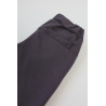 Spodnie eleganckie RICO grafitowe WIZYTOWE gładkie z prostymi, szerokimi nogawkami regulowane w pasie