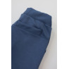 Spodnie eleganckie RICO jeansowe WIZYTOWE gładkie z prostymi, szerokimi nogawkami regulowane w pasie