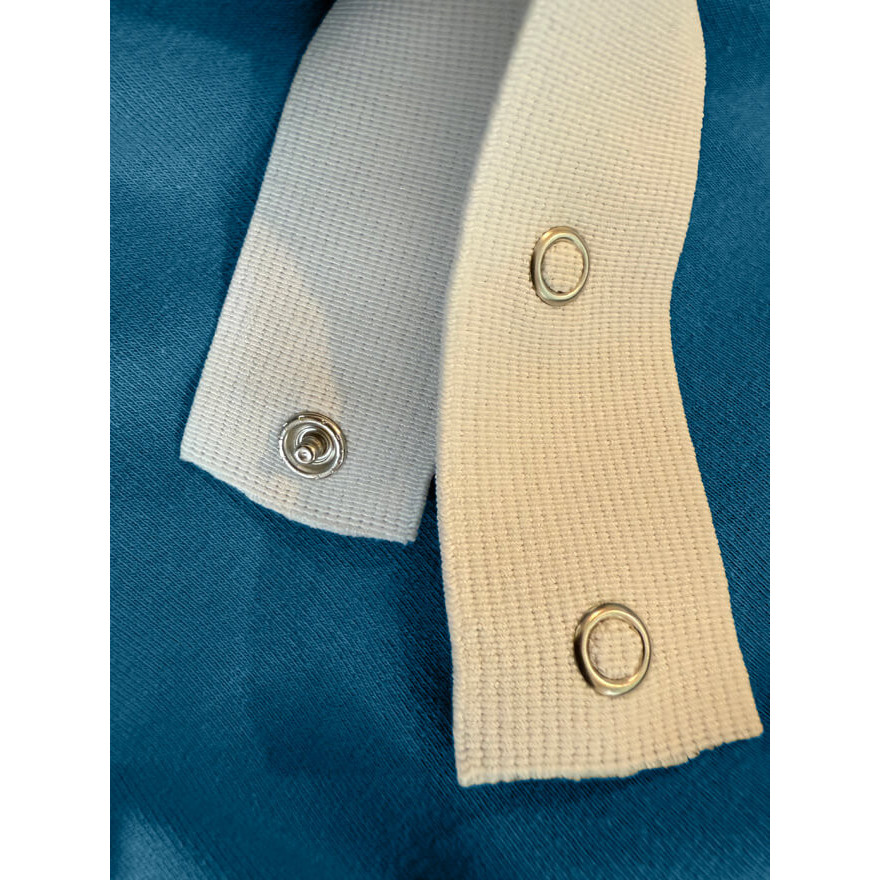 Spodnie dresowe ocieplane MOVE niebieskie NA MESZKU szerokie ze ściągaczami regulowane w pasie