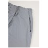 Spodnie męskie CASUAL szare z prostą nogawką i regulacją w pasie
