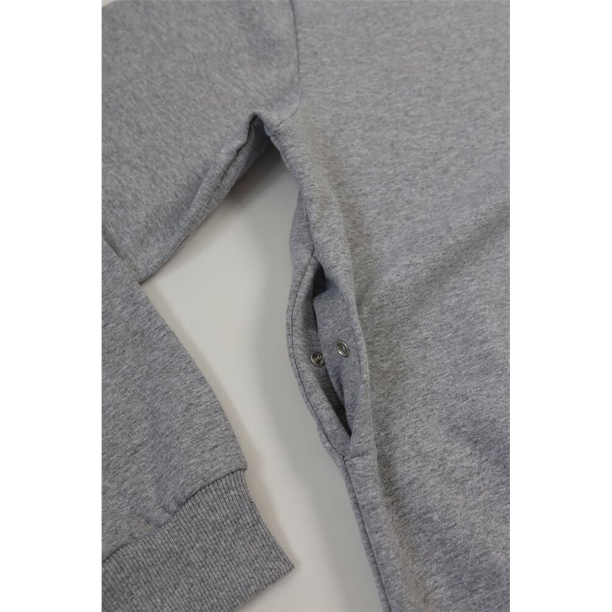 Bluza męska BEAT szara na meszku z ukrytą kieszenią na telefon