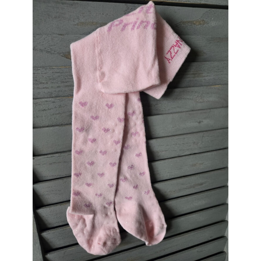 RAJSTOPY do RACZKOWANIA 3x ABS różowe w serca LITTLE PRINCESS wzór 702