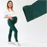 Legginsy ciążowe MAMA butelkowa zieleń...