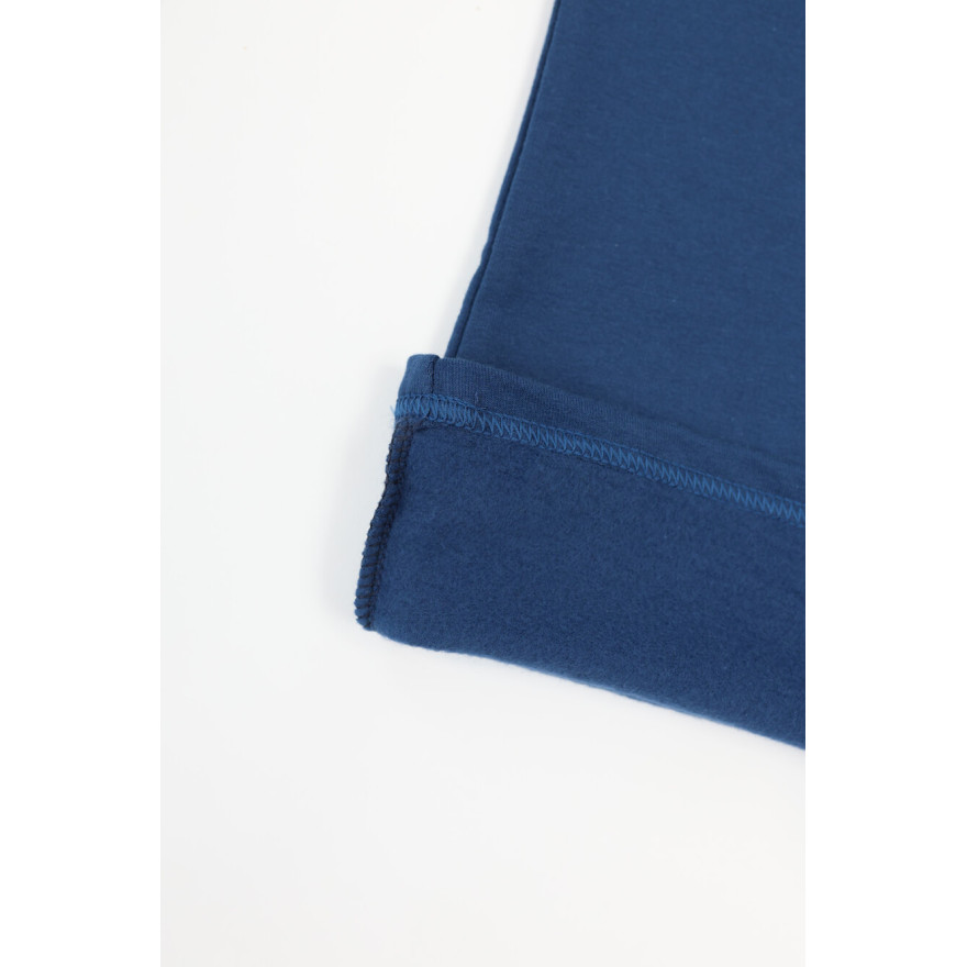 Spodnie ocieplane FLARE granatowe legginsy dzwony NA MESZKU regulowane w pasie