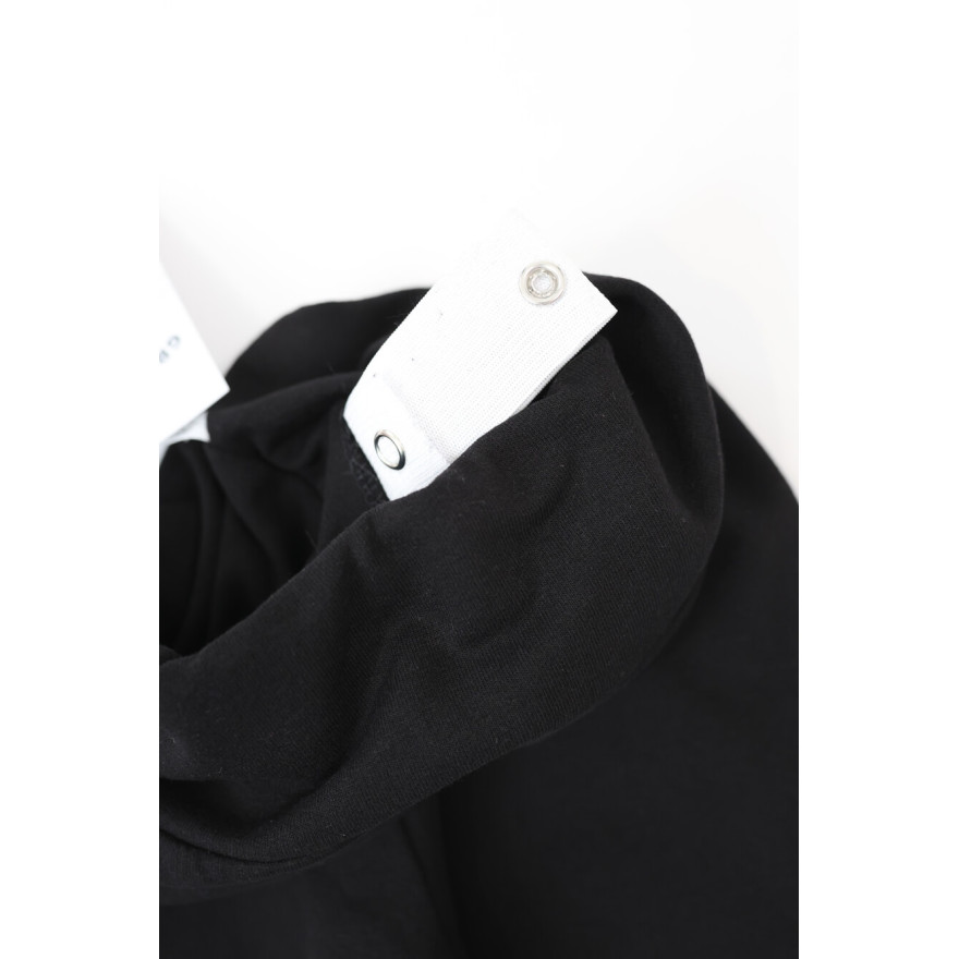 Spodnie ocieplane FLARE czarne legginsy dzwony NA MESZKU regulowane w pasie