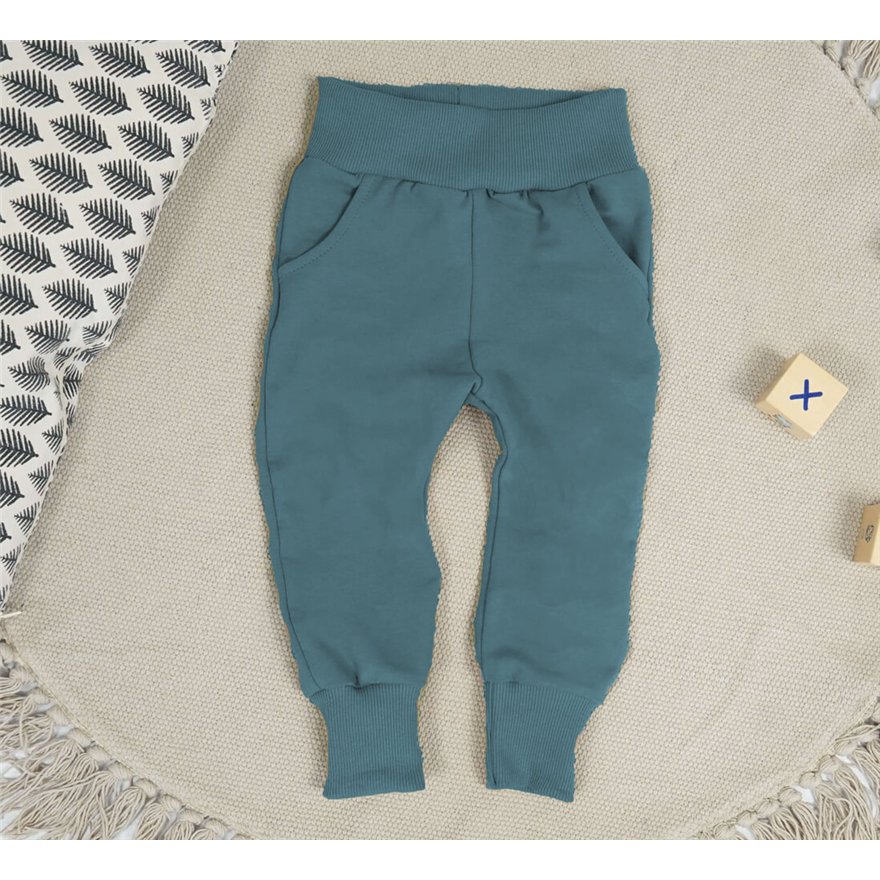 Spodnie ocieplane O-NEON jeansowe na meszku z wyciąganą gumką