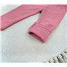 Legginsy ocieplane MESZEK różowe GETRY na meszku