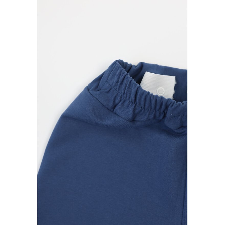 Spodnie ocieplane DUO granatowe grube zimowe na polarze