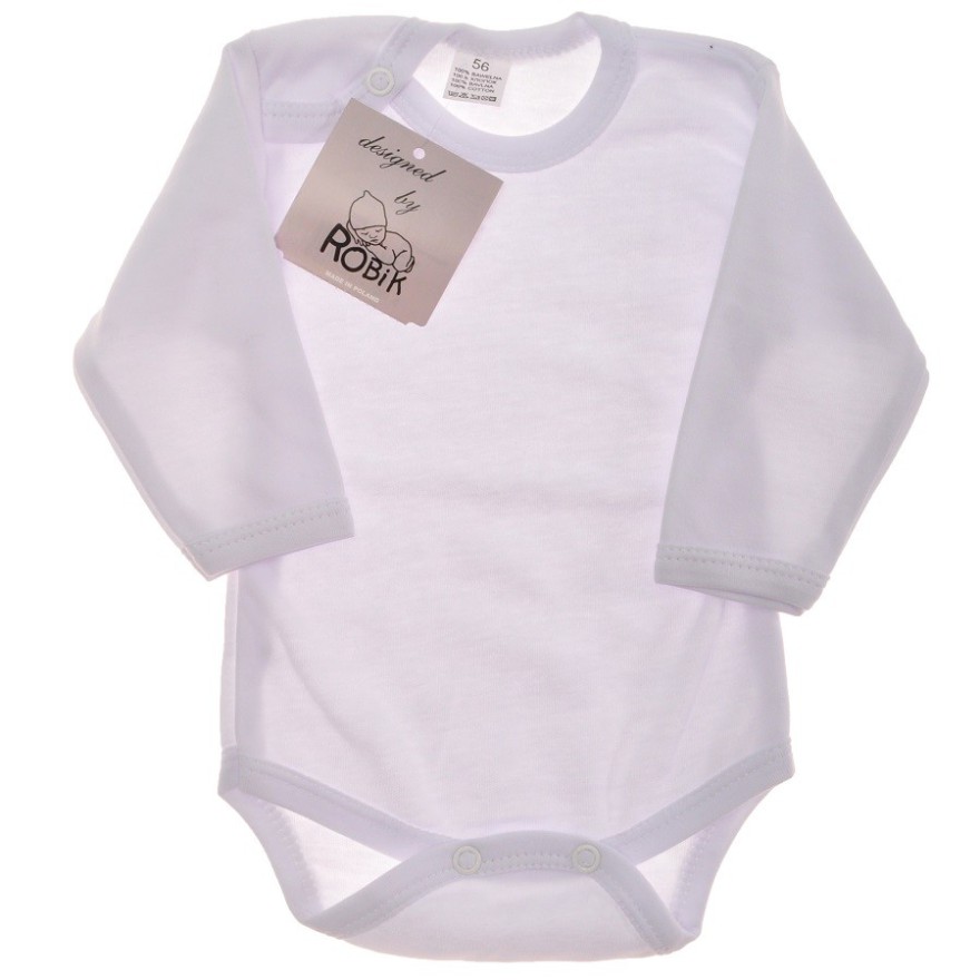 BODY BIAŁE długi rękaw r. 56-110 BODY BIAŁE długi rękaw r. 56-110