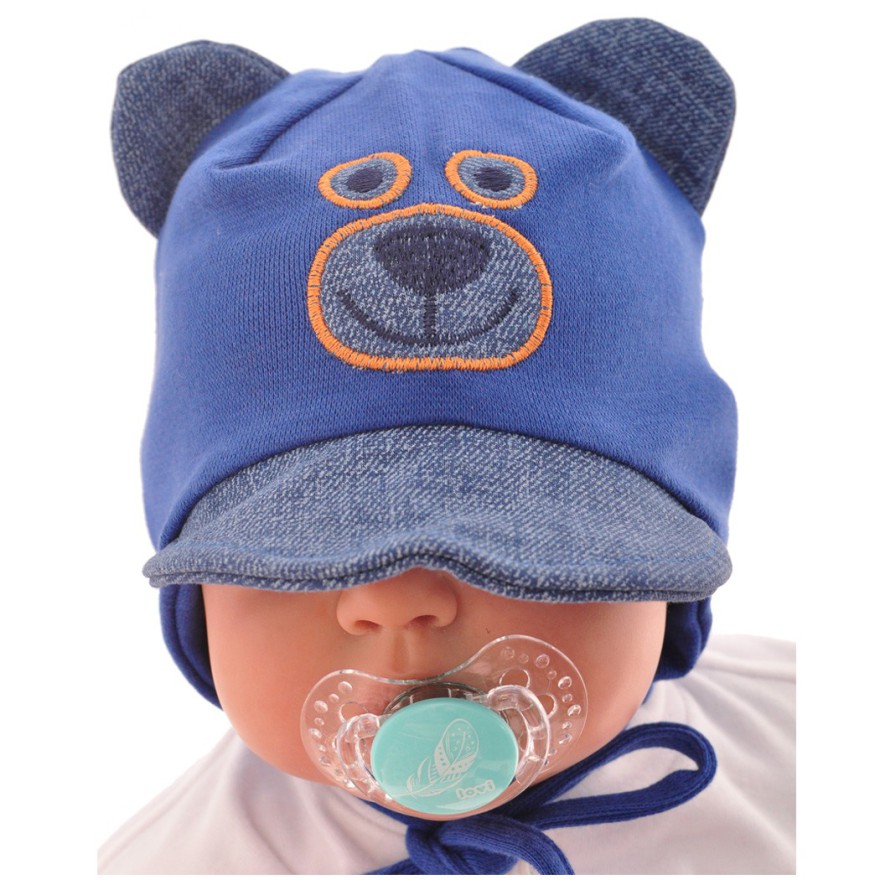 CZAPKA "MIŚ JEANS" CZAPECZKA Z DASZKIEM JESIEŃ WIOSNA rozmiary od 38cm do 48cm CZAPKA "MIŚ JEANS" CZAPECZKA Z DASZKIEM JESIEŃ WIOSNA rozmiary od 38cm do 48cm