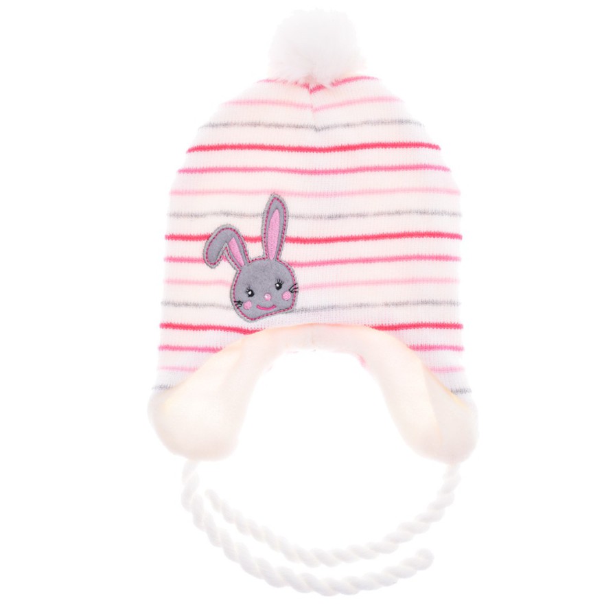 Czapka zimowa królik BUNNY biały