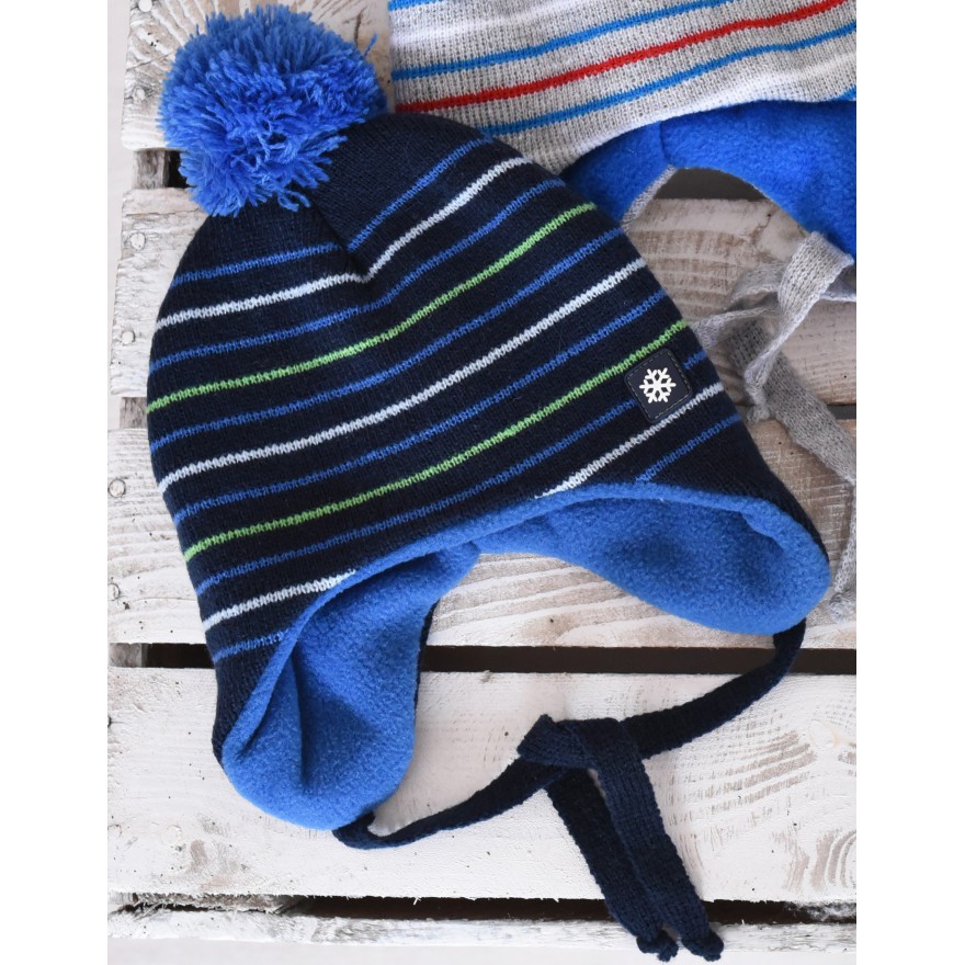 Czapka zimowa dla chłopca granat