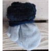 Zimowe rękawiczki na futerku blue 10cm 56 62 68 74