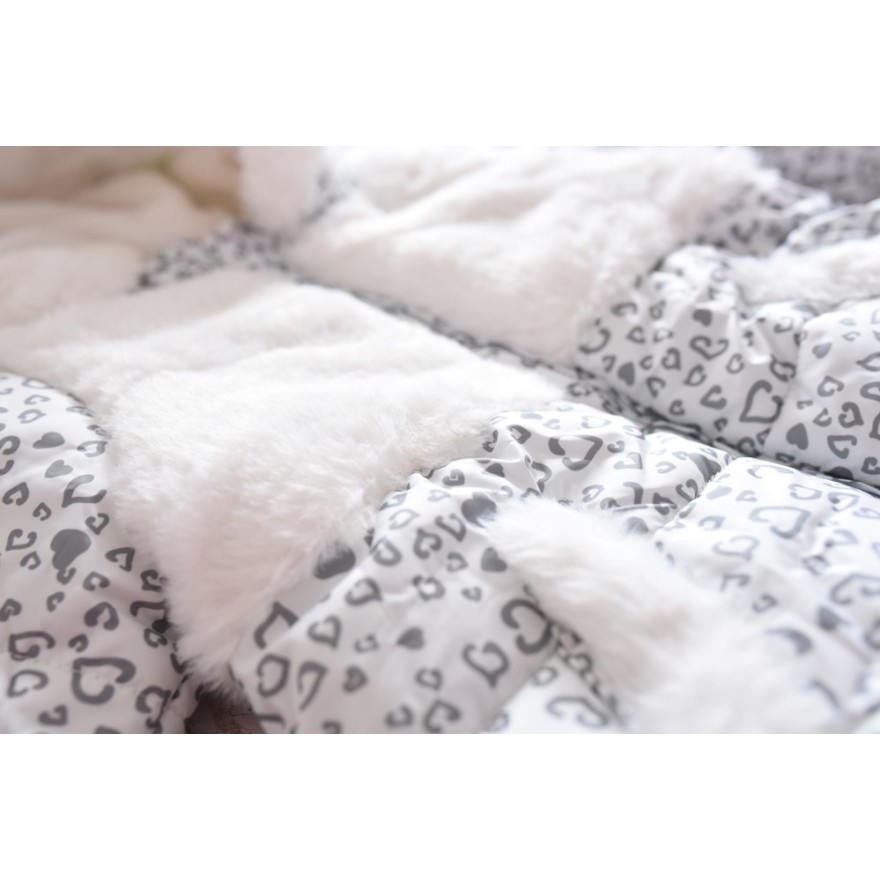 BIAŁA KURTKA pikowana ocieplona CHRZEST