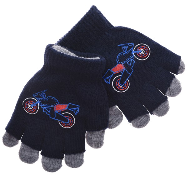 Zimowe rękawiczki podwójne MotorG 18cm 128 134