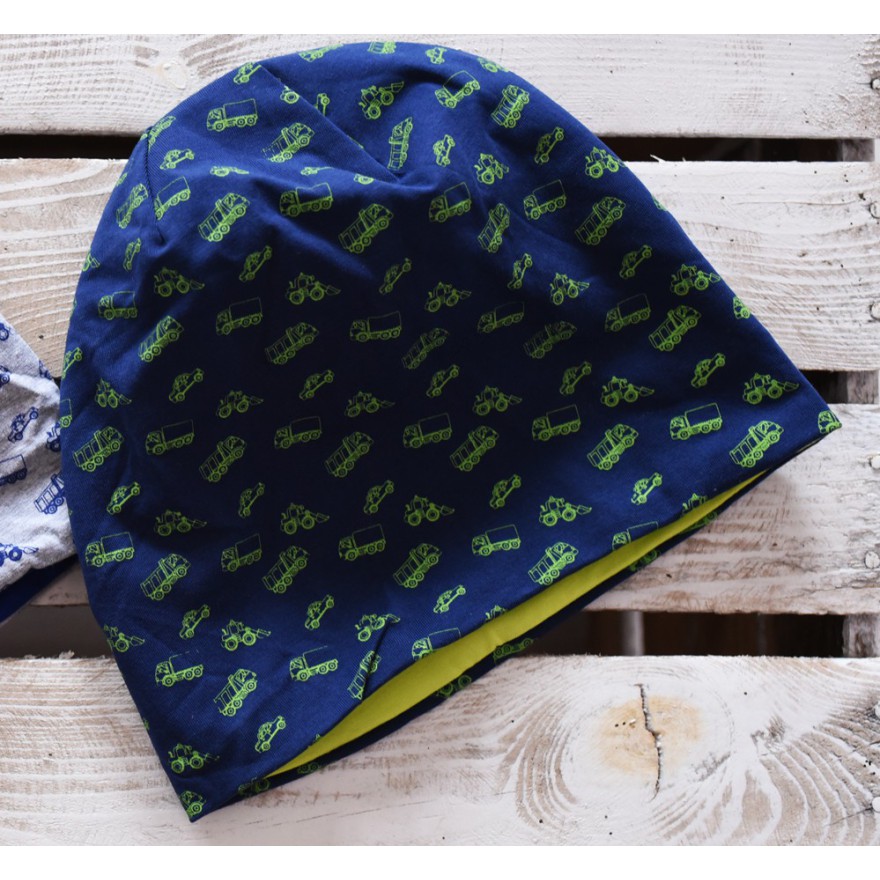 Czapka dla chłopca wiosna jesień granat