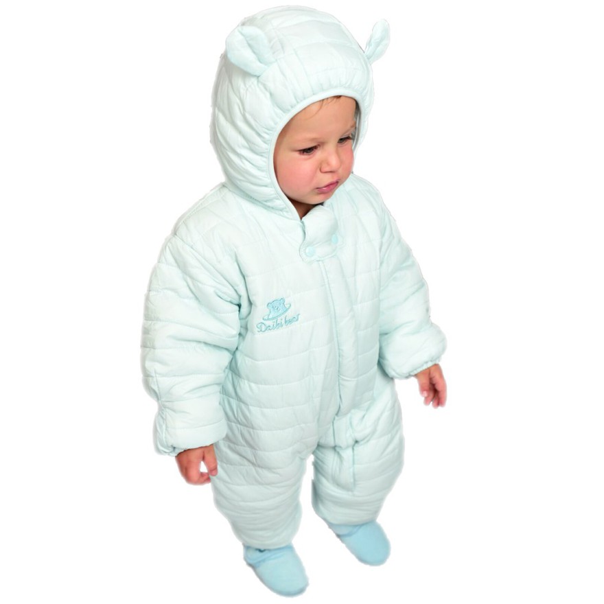 ZIMOWY KOMBINEZON jednoczęściowy ocieplany miętowy