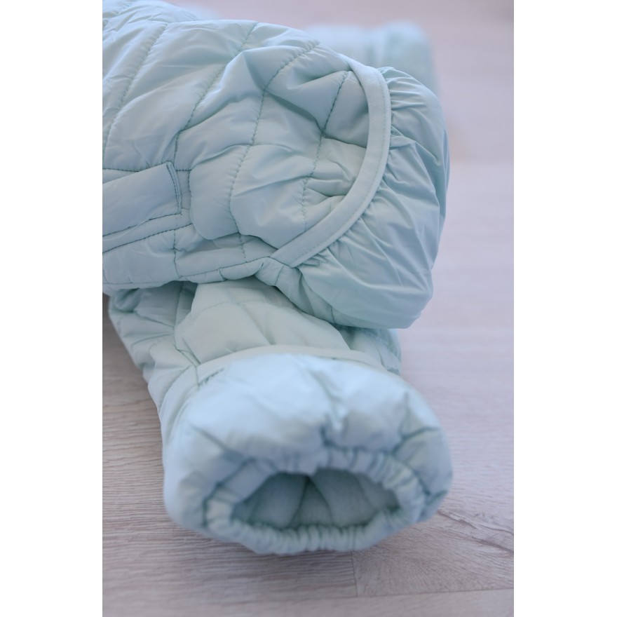 ZIMOWY KOMBINEZON jednoczęściowy ocieplany miętowy