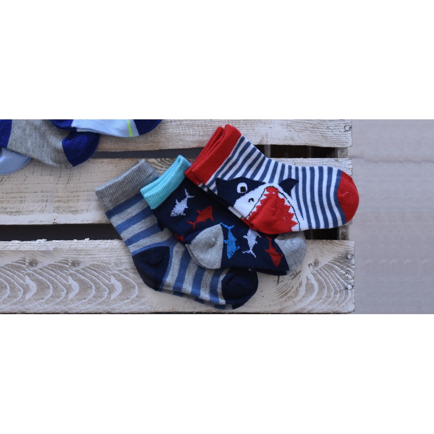 3 pary SKARPETKI dla chłopca wzór CH6