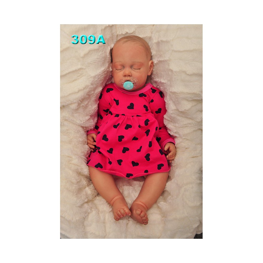 Amarantowa BODY SUKIENKA niemowlęca w serca wzór 309A