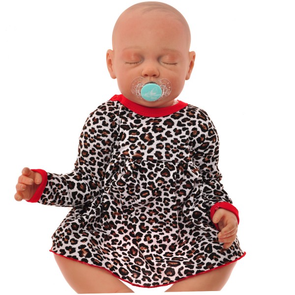 Body sukienka niemowlęca wzór panterka1