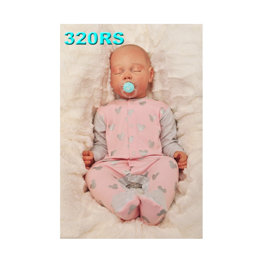 Pajac pajacyk r.56-104 bawełniany, błyszczący, z brokatem, wzór 320RS