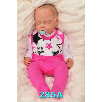 ŚPIOCHY ŚPIOSZKI bawełniane, amarantowe w gwiazdki, wzór 285A