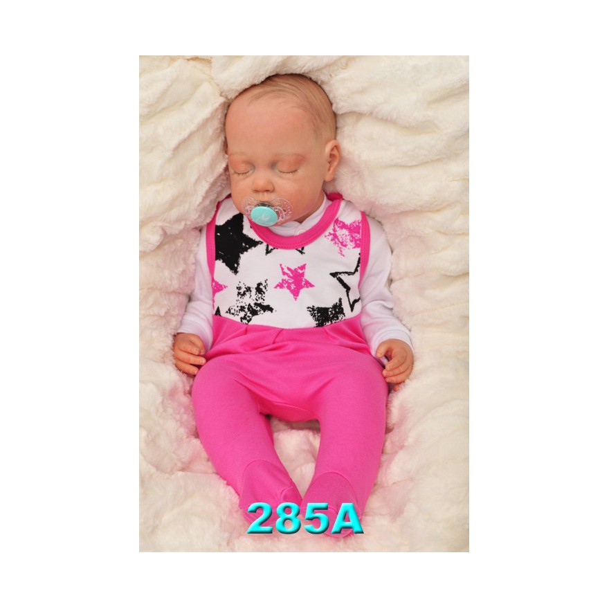 ŚPIOCHY ŚPIOSZKI bawełniane, amarantowe w gwiazdki, wzór 285A