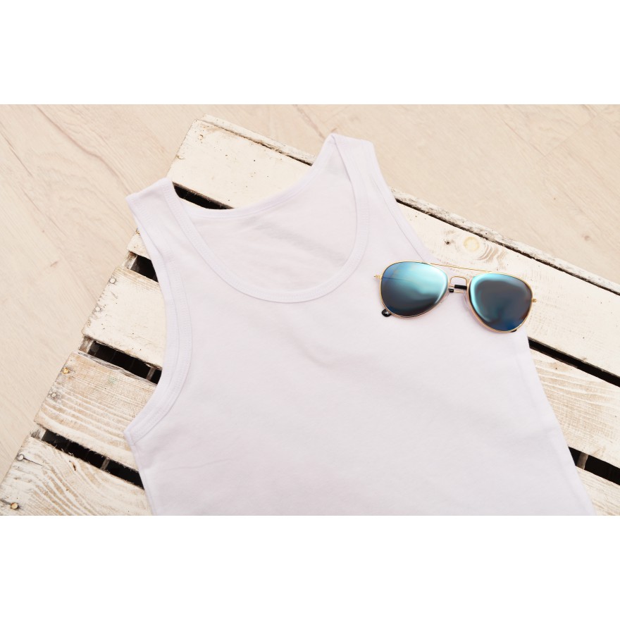 Biała koszulka chłopięca podkoszulek na ramiączka komunia