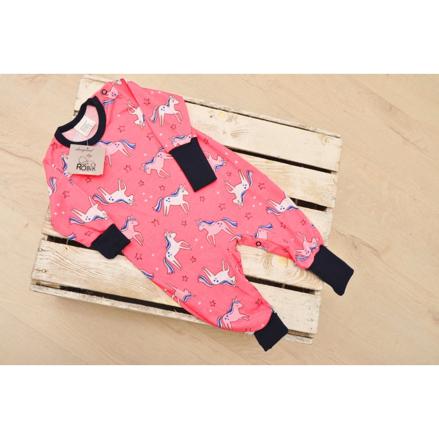 Pajac bez stópek Rampers jednorożce pajacyk rosnący wz.323