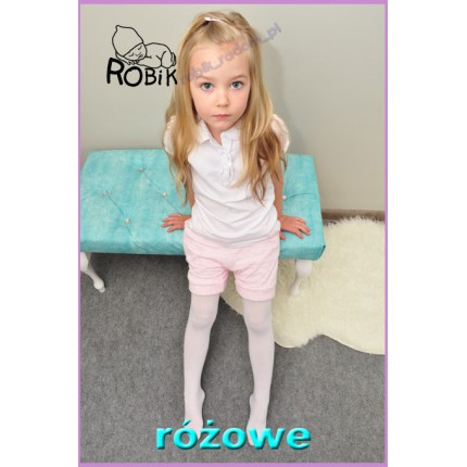 KRÓTKIE SPODENKI  pikówka na lato kolor różowy