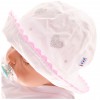 Biały kapelusz dziewczęcy czapka TOSIA czapeczka r.42-46 LATO 74 80 86
