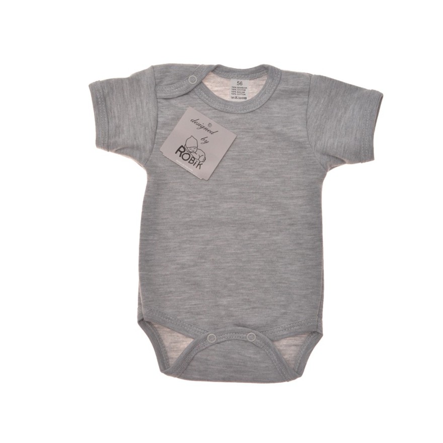 Szare body krótki rękaw r.56-110 Szare body krótki rękaw r.56-110