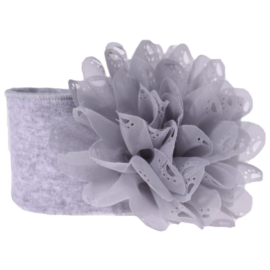 Szara OPASKA DUŻY KWIAT