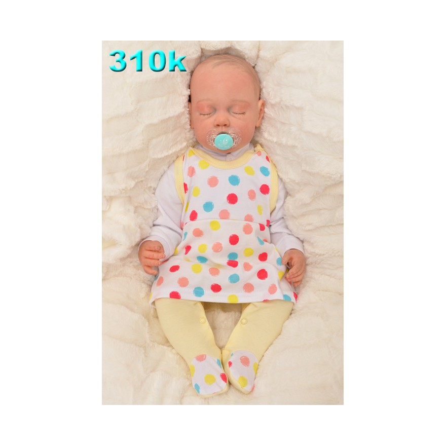 ŚPIOCHY SUKIENKA 2w1 tylko u nas! żółte w grochy wzór 310K